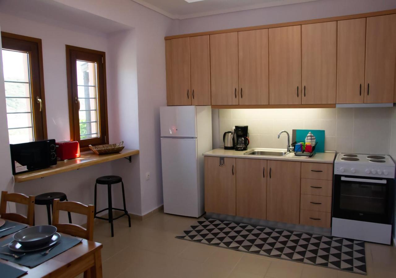 Beachfront Stylish Maisonette In 伊里斯斯 外观 照片